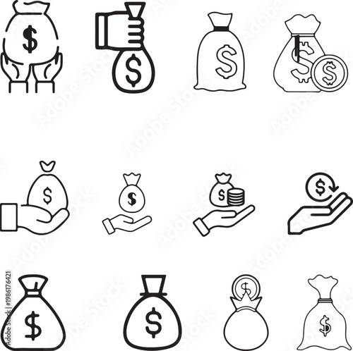 Simple conceptual empty placeholder illustration on a clean background