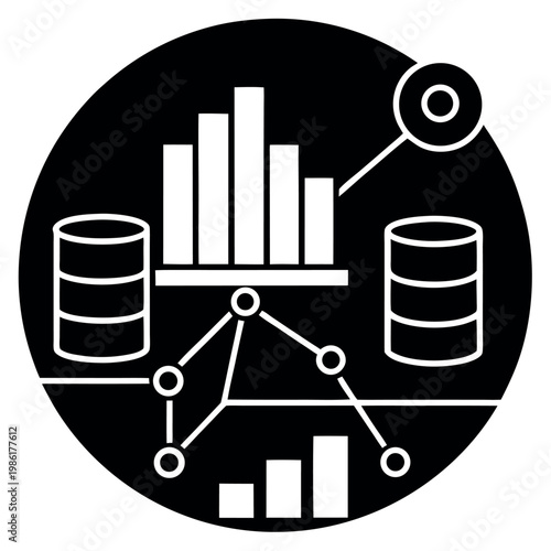 Data analytics illustration. 