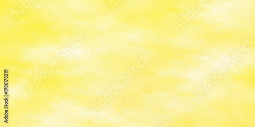 Vintage abstract yellow background featuring grunge parchment texture with radiating rays and aged watercolor stars on an antique paper backdrop