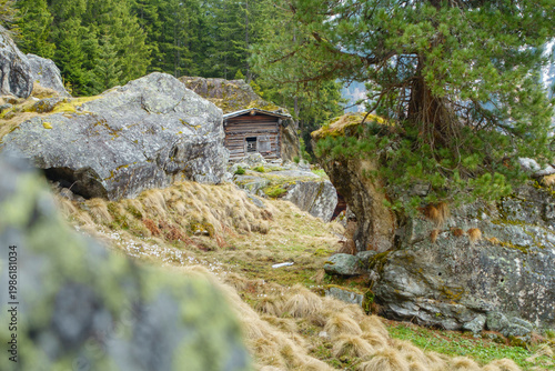 Frühjahr bei den Alm- und Berghütten im Zillertal Tirol Österreich