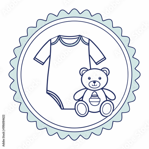 baby shower card with bear
