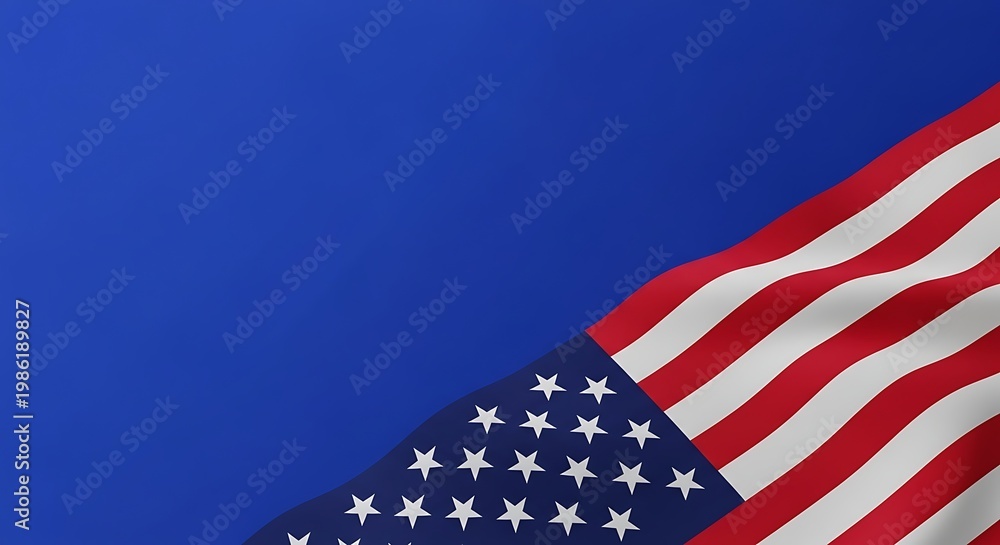 Fototapeta premium Honoring heroes a patriotic memorial day and flag day image of the american flag with stars and stripes