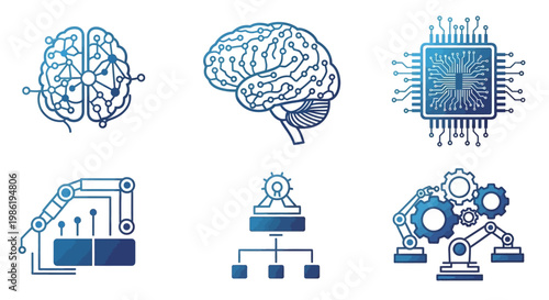 Brain and technology connection concepts.