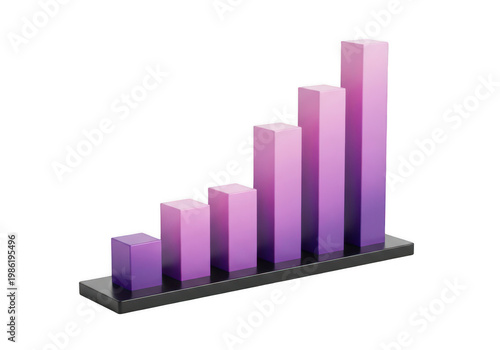 Growing business success represented by 3d purple bars isolated on transparent background Free Download Growing business success represented by 3d purple bars isolated on transparent background - GFXLoad
