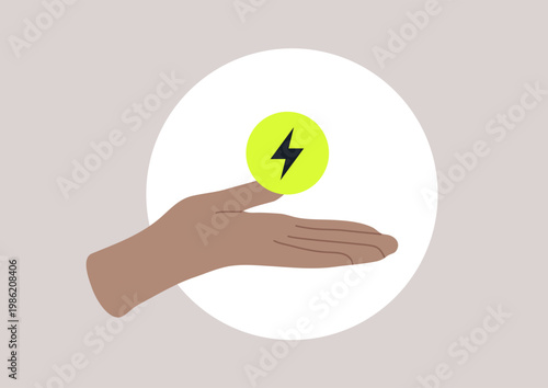 hands gracefully hold a vibrant energy orb, showcasing the essence of saving energy in today’s environmentally conscious society
