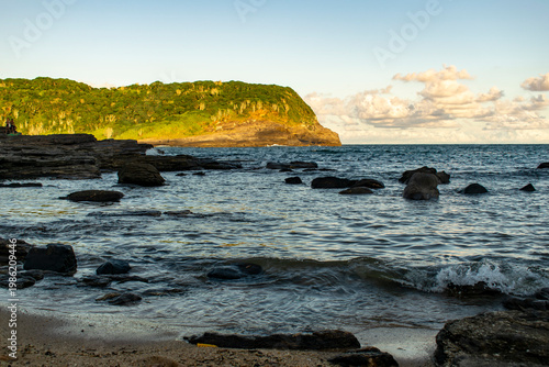 Lonely beach evening