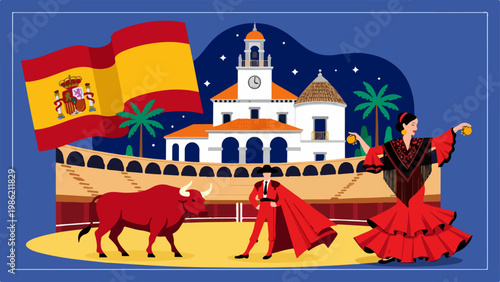 Spanish culture icon collection