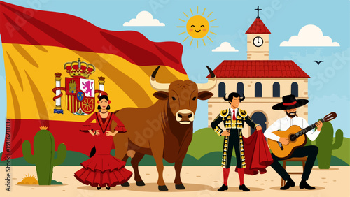 Spanish culture elements collection