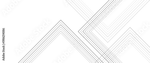 Vector modern triangle line and squares with line technology concept geometric striped png background