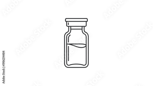 Glass Vial Bottle Container Laboratory Equipment.