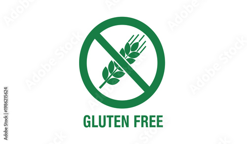 Gluten free symbol a clear indication of wheat and gluten absence in products
