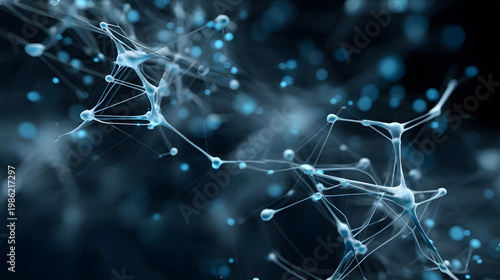 AI-inspired network background showing connections and nodes.