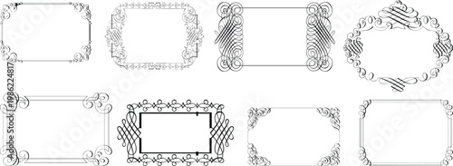 Black and white architectural blueprint with rectangular and curved elements