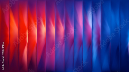 Ice fire bg. Red and blue ribbed glass background.