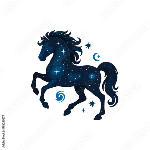 Horse with stars