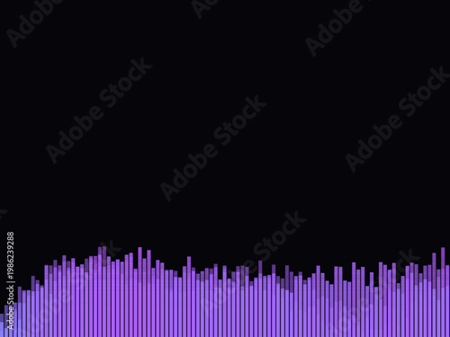 Audio Waveform Equalizer Bar Music Frequency Design