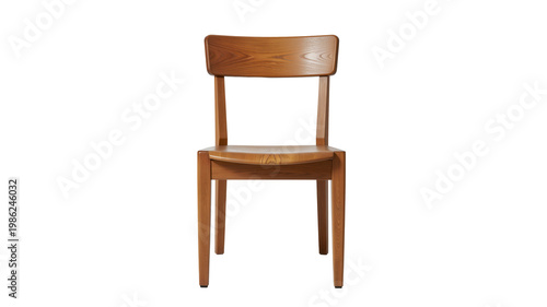Retro Wooden Chair in Clean Studio Setting for Modern Product Display