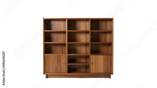 Wallpaper Mural Retro Studio Cabinet with Clean Design and Natural Wood Finish Torontodigital.ca