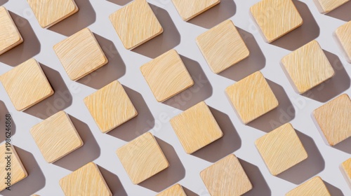 degree. Wooden cube blocks arranged in pattern representing contact and connection, product launch decks, UI/UX mockups, designed for data visualization dashboards and holographic UIs.
