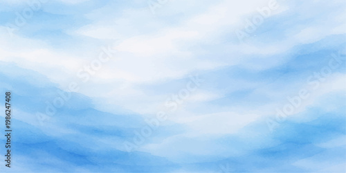 A beautiful summer day featuring a bright blue sky with white clouds and sunlight filtering through the high atmosphere for a clear and natural cloudscape background