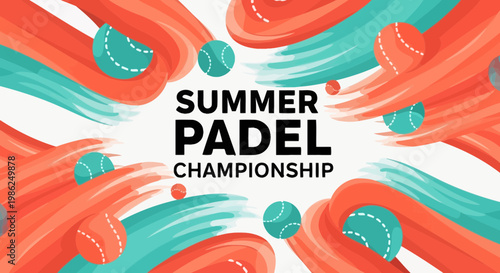 Summer Padel Championship Vibrant Graphic Design