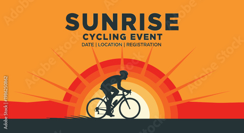 Sunrise Cycling Event: Scenic Ride Under The Morning Glow, Ready To Pedal and Thrive