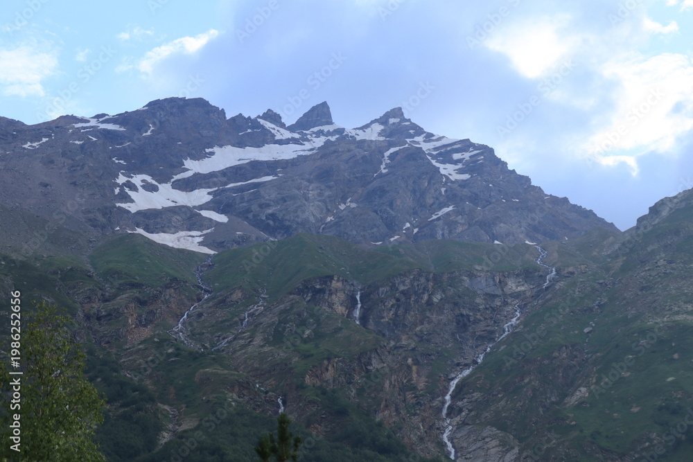 Obraz premium mountain landscape with clouds