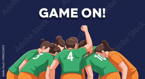 Team Of Athletes Gathering Together Before A Competition Begins With A Unified Goal