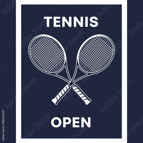 Tennis Open Championship Professional Sport Event Graphic Design
