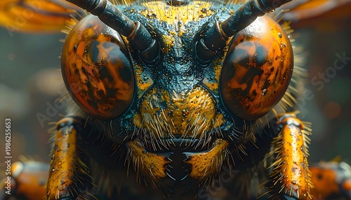 Extreme insect macro shot