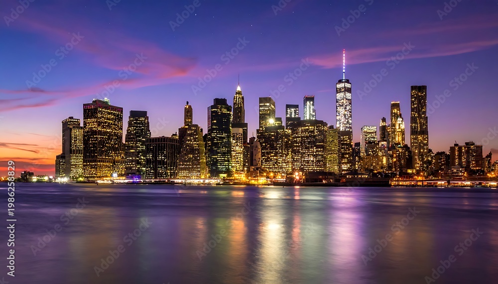 Fototapeta premium City skyline at dusk (3)