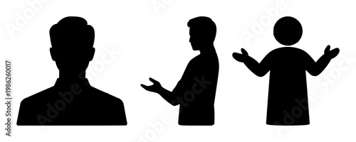 Mentor guidance icon set with solid black symbol on white background featuring mentorship, guidance, icon with clarity and professionalism