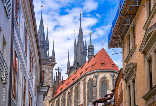 Walking in the Old Town of Prague