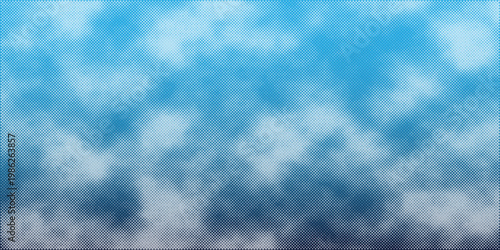 bright sky with soft flowing clouds resembling smooth ocean waves, abstract natural background, light and minimal