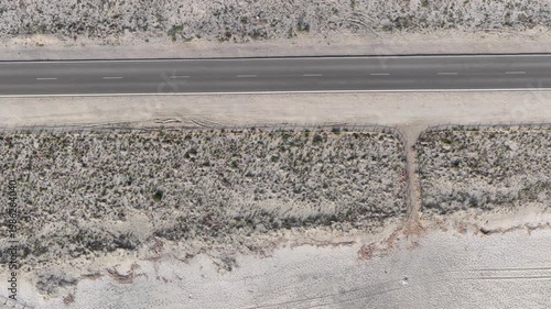 Street at a beach in Andalusia (Cabo de Gata, Spain) Road at a nice beach with the ocean