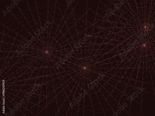 Spider Web Pattern Dew Drop Nature Background