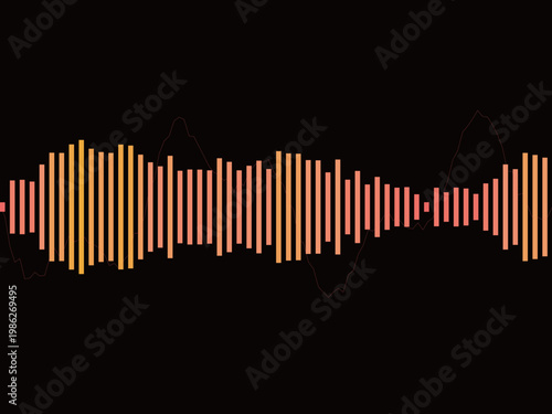 Audio Spectrum Sound Wave Music Equalizer Background