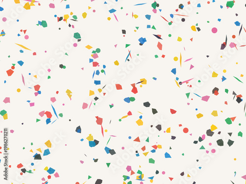 Pastel Terrazzo Texture Scattered Fragments Surface Design