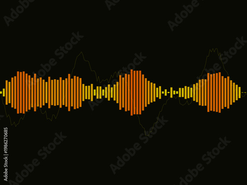Sound Wave Audio Equalizer Music Spectrum Background