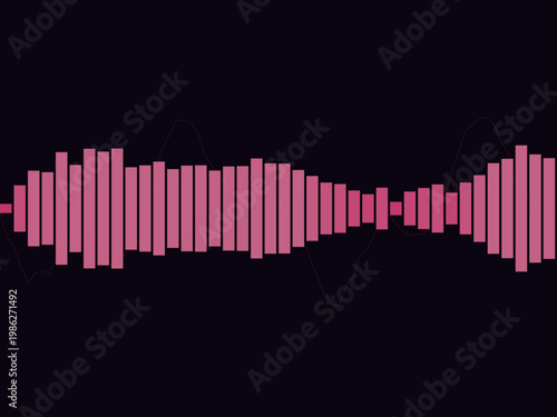 Audio Waveform Equalizer Bar Music Frequency Design