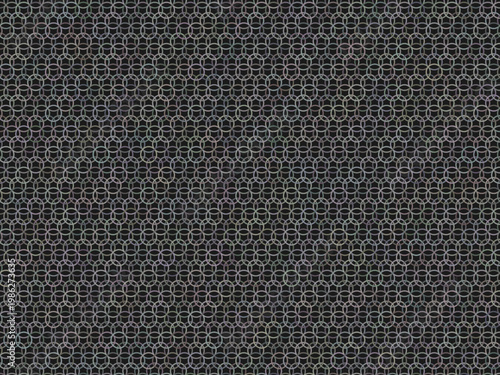 Interlocking Chain Mail Ring Pattern Metallic Background