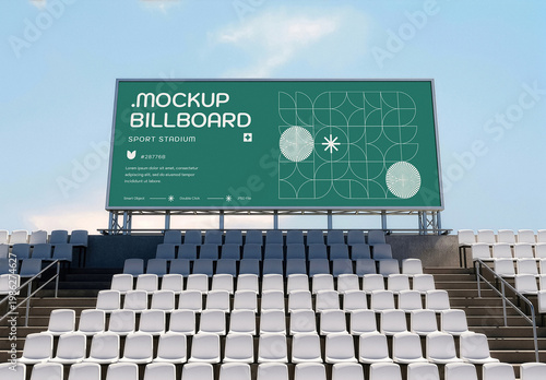 Sport Stadium Banner LED Display Mockup