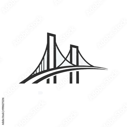 A dramatic illustration of a cable-stayed bridge spanning a body of water