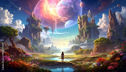 Ethereal alien landscape