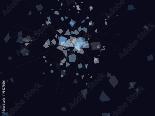 Glass Shard Impact Pattern Dramatic Shatter Background