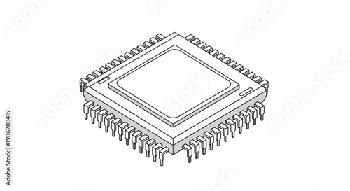 A technical drawing of a microchip.