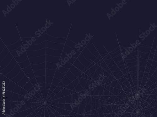 Delicate Spider Web Pattern Geometric Background