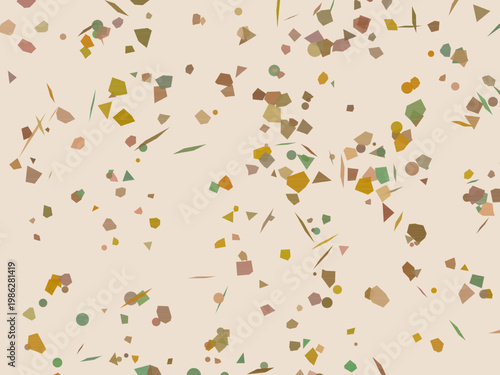 Colorful Terrazzo Fragments Organic Stone Mosaic Background