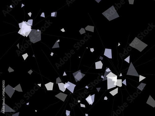 Glass Shard Impact Pattern Dramatic Shatter Background