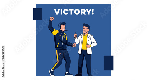 Triumphant Team Celebrating Victory After Successful Accomplishment In a Gaming Event